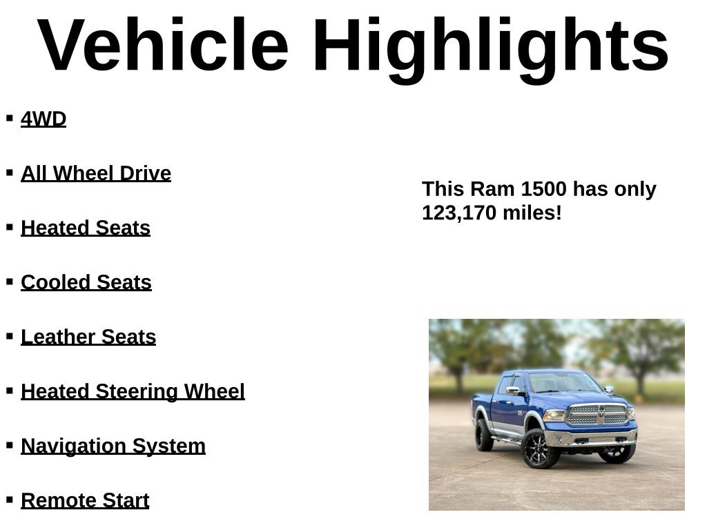 Used 2016 RAM 1500 Laramie w/ Convenience Group AWD/4WD image 35