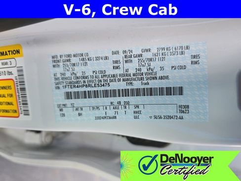 Used 2024 Ford Ranger XLT w/ Equipment Group 301A High image 34