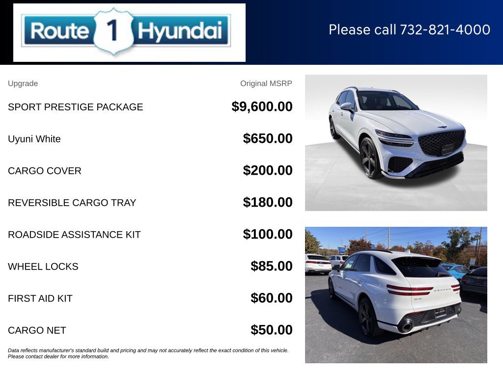 Used 2025 Genesis GV70 3.5T Sport w/ Sport Prestige Package AWD/4WD image 27