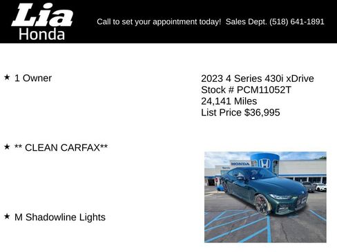 Used 2023 BMW 430i xDrive Coupe w/ M Sport Package AWD/4WD image 7