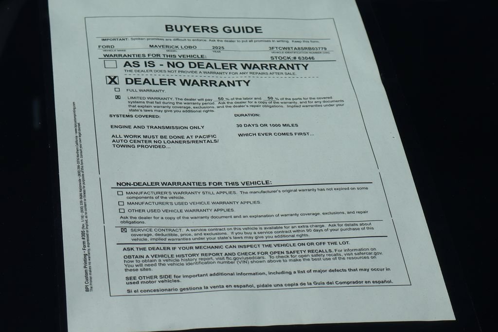 Used 2025 Ford Maverick Lobo AWD/4WD image 53