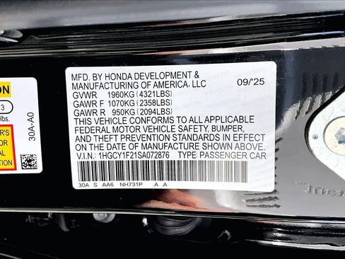 Used 2025 Honda Accord LX image 34