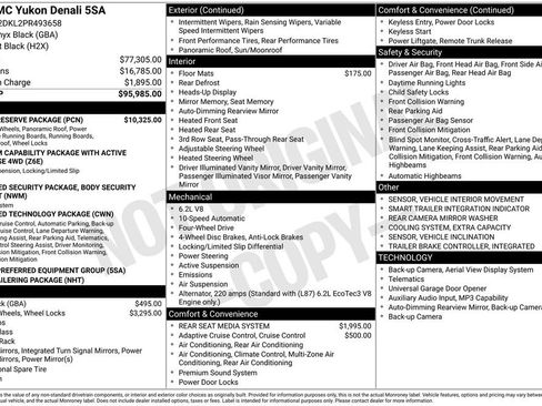 Used 2023 GMC Yukon Denali w/ Denali Reserve Package AWD/4WD image 3