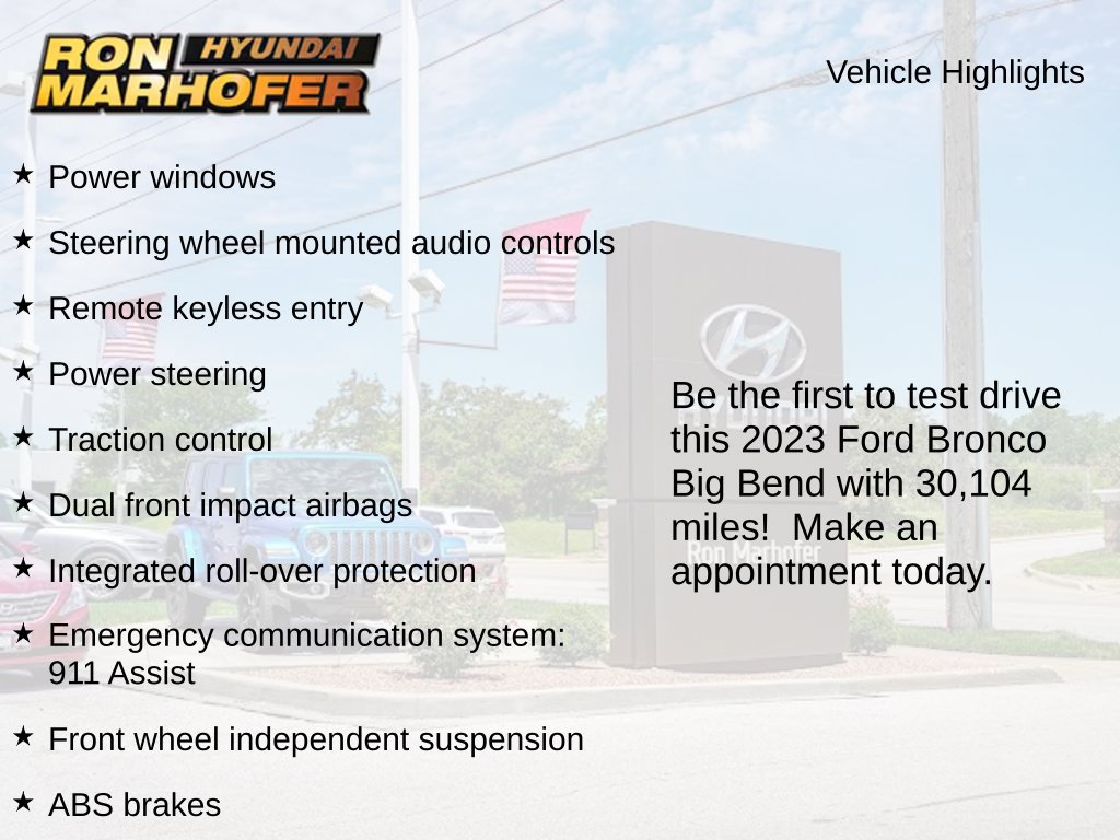 Used 2023 Ford Bronco Big Bend AWD/4WD image 2