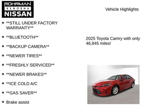 Used 2025 Toyota Camry LE image 7