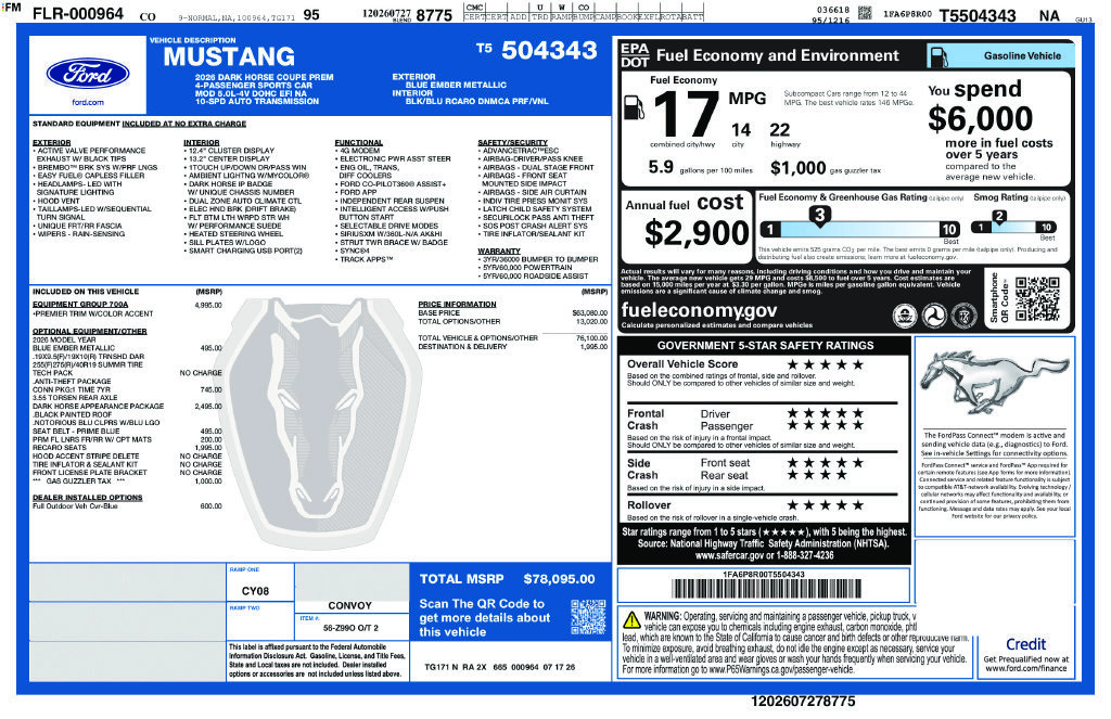 New 2026 Ford Mustang Dark Horse RWD image 23