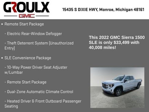 Used 2022 GMC Sierra 1500 SLE image 29