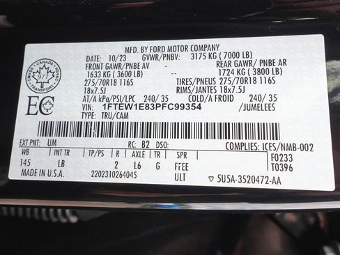 Used 2023 Ford F150 Tremor AWD/4WD image 15