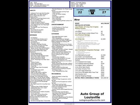 Used 2019 Mercedes-Benz GLC 300 GLC 300 4MATIC SUV w/ AMG Line image 10