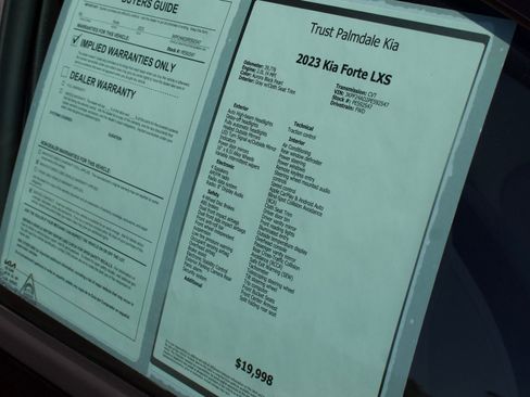 Used 2023 Kia Forte LXS w/ LXS Technology Package FWD image 9