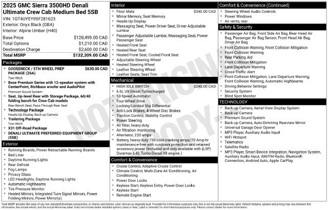 Used 2025 GMC Sierra 3500 Denali Ultimate AWD/4WD image 48