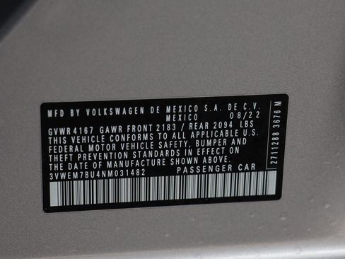 Certified 2022 Volkswagen Jetta SE image 23