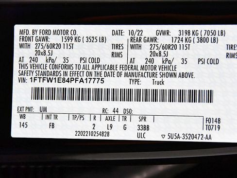Used 2023 Ford F150 XLT w/ Equipment Group 302A High AWD/4WD image 16