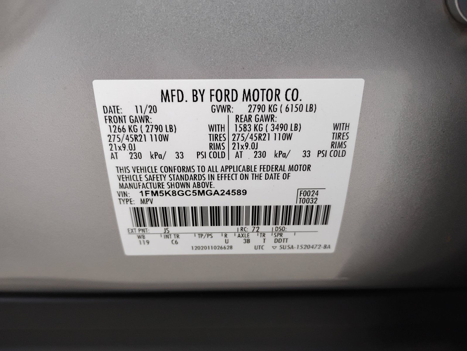 Used 2021 Ford Explorer ST w/ Equipment Group 401A AWD/4WD image 32
