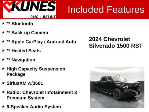 Used 2024 Chevrolet Silverado 1500 RST w/ Redline Edition AWD/4WD image 2