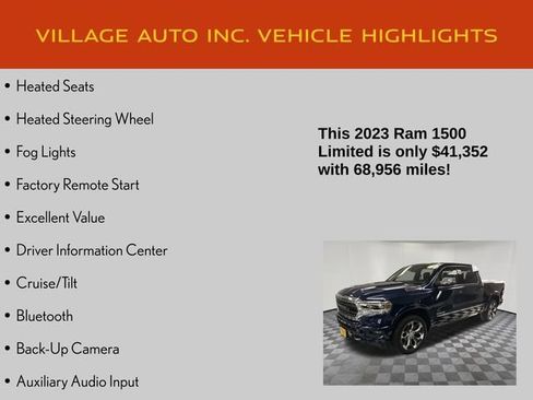 Used 2023 RAM 1500 Limited w/ Body Color Bumper Group AWD/4WD image 21