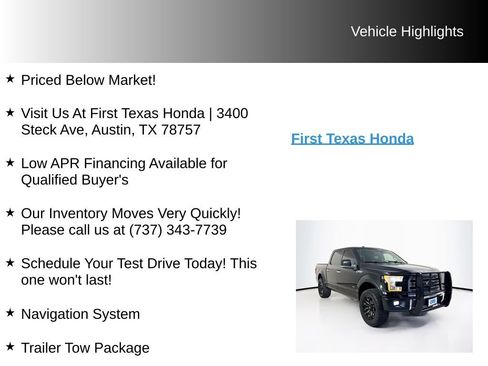 Used 2016 Ford F150 Limited w/ Trailer Tow Package AWD/4WD image 10