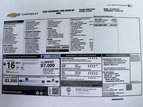 Used 2025 Chevrolet Silverado 1500 W/T w/ Z71 Off-Road Package image 2