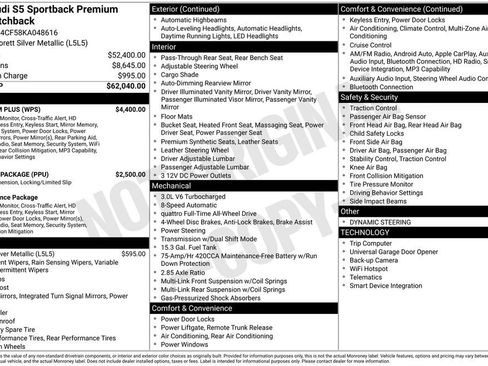 Used 2019 Audi S5 Premium Plus w/ Premium Plus image 81