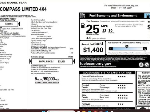 Used 2022 Jeep Compass Limited image 4