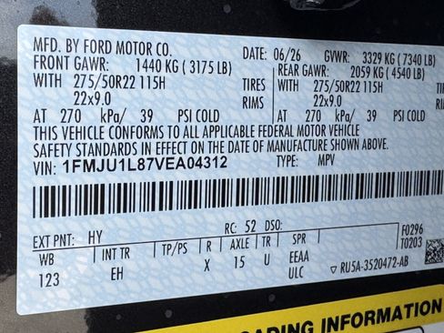 New 2027 Ford Expedition Platinum w/ Stealth Appearance Package RWD image 7