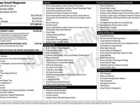 New 2026 Jeep Grand Wagoneer 2WD w/ Premium Group I image 13