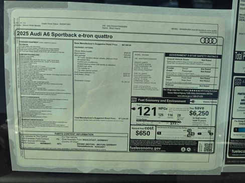 New 2025 Audi A6 e-tron Ultra image 20