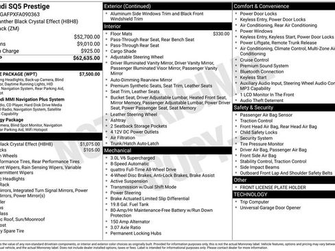 Used 2015 Audi SQ5 Prestige w/ Prestige Package image 39