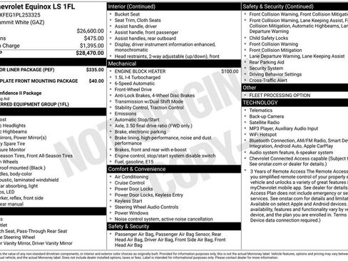 Used 2023 Chevrolet Equinox LS w/ LPO, Floor Liner Package FWD image 4