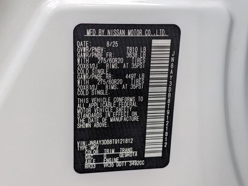 Used 2026 Nissan Armada PRO-4X w/ Captain's Chari Seat Package AWD/4WD image 44