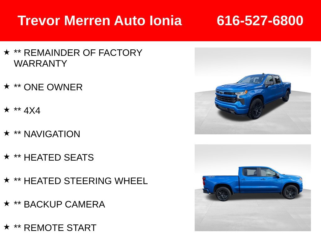 Used 2023 Chevrolet Silverado 1500 RST w/ LPO, Liner Protection Package AWD/4WD image 8
