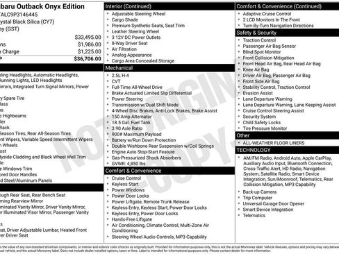 Used 2023 Subaru Outback Onyx Edition image 32