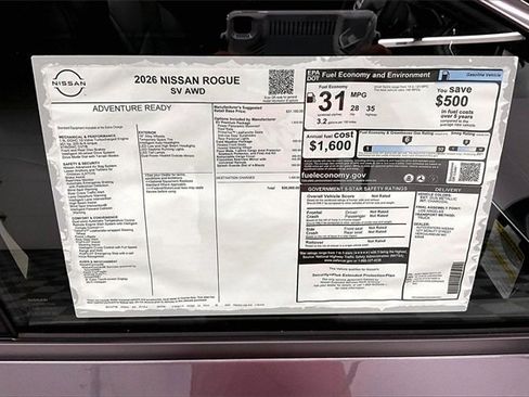 New 2026 Nissan Rogue SV w/ SV Premium Package image 36