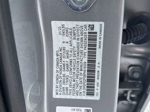 Certified 2023 Honda Civic Sport image 23