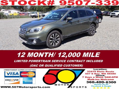 Used 2016 Subaru Outback 2.5i Limited w/ Popular Package #4 AWD/4WD image 2