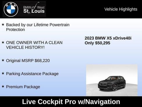 Used 2023 BMW X5 xDrive40i w/ Premium Package image 45