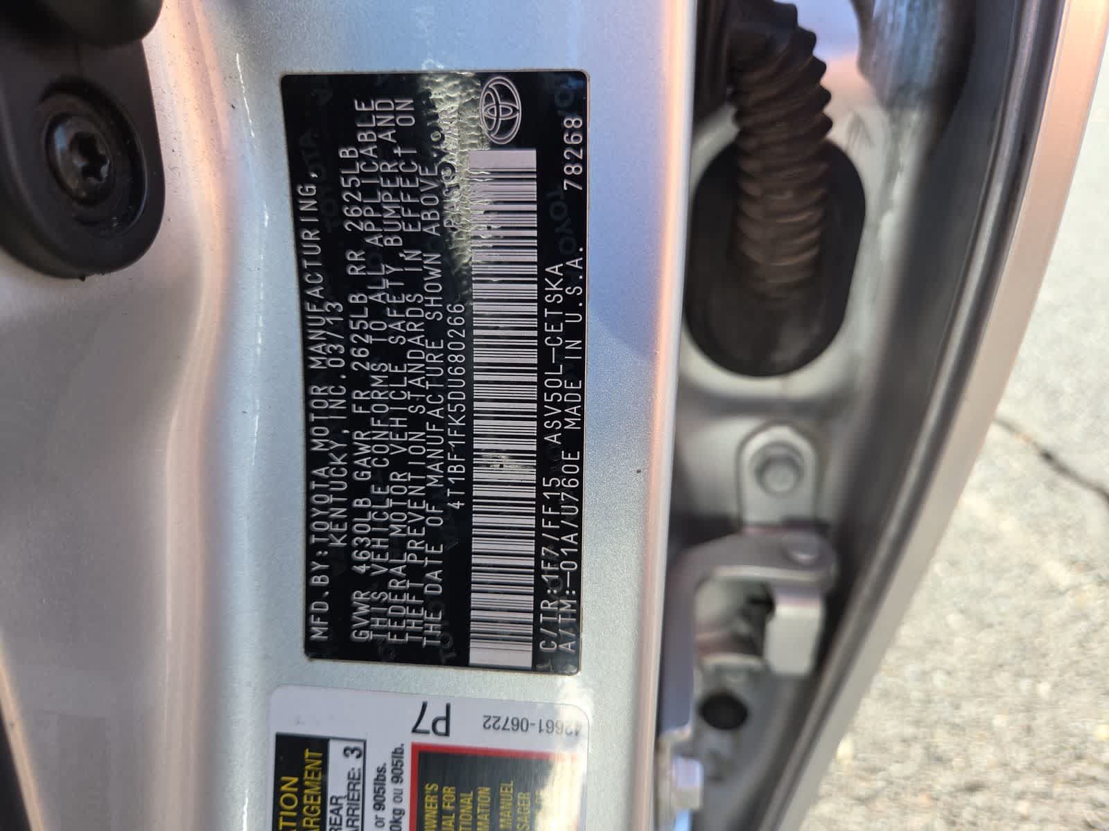 Used 2013 Toyota Camry SE FWD image 29