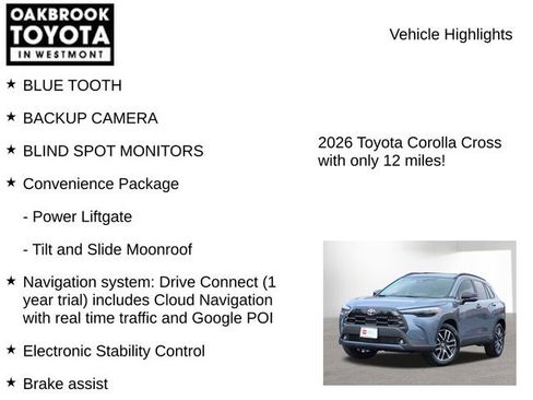 Certified 2026 Toyota Corolla Cross XLE w/ Convenience Package FWD image 6