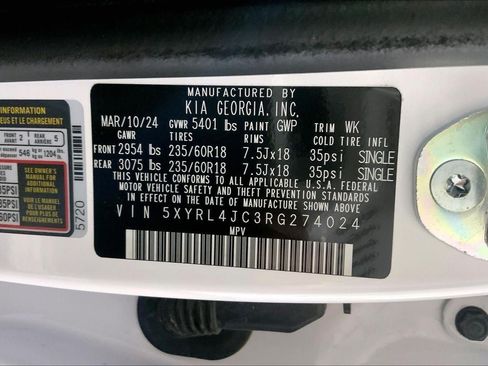 Certified 2024 Kia Sorento S FWD image 31
