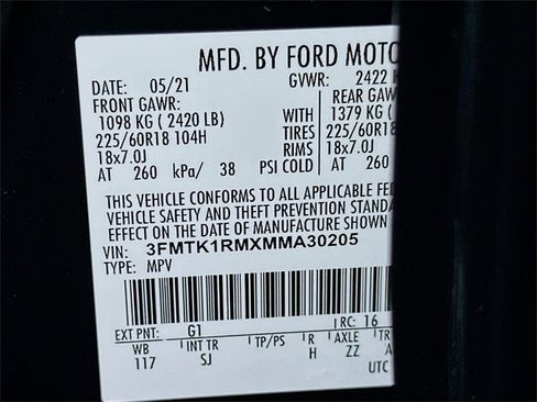 Certified 2021 Ford Mustang Mach-E Select w/ Comfort/Technology Package image 25