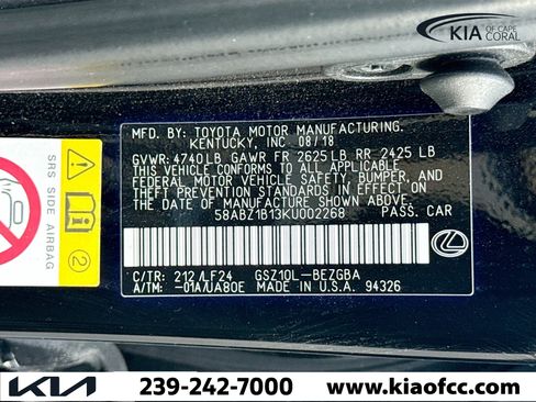 Used 2019 Lexus ES 350 F Sport image 41