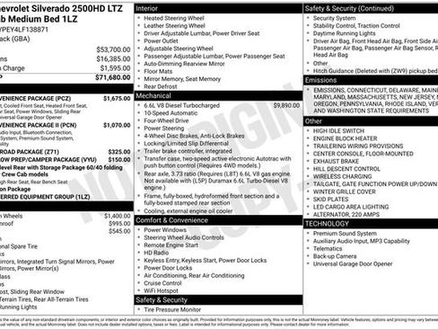 Used 2020 Chevrolet Silverado 2500 LTZ w/ LTZ Convenience Package image 7