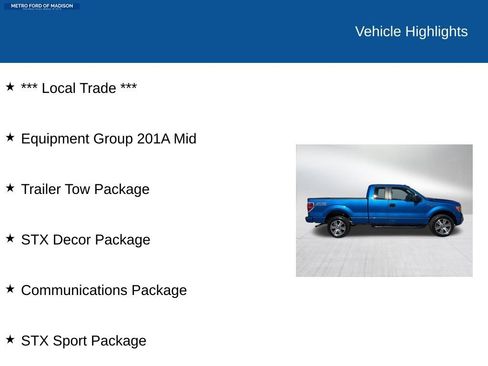 Used 2014 Ford F150 STX w/ Equipment Group 201A Mid image 2