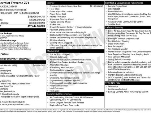 Used 2024 Chevrolet Traverse Z71 AWD/4WD image 47