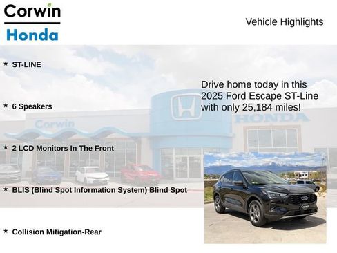 Used 2025 Ford Escape ST-Line AWD/4WD image 6