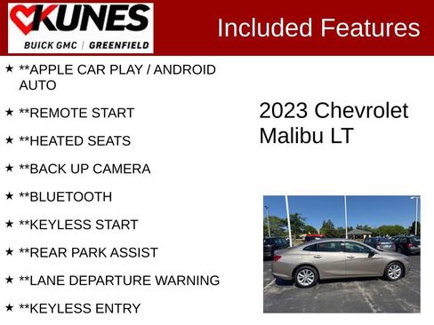 Used 2023 Chevrolet Malibu LT w/ Driver Confidence Package FWD image 2