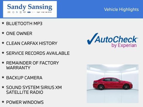 Used 2024 Toyota Camry SE w/ Convenience Package FWD image 6