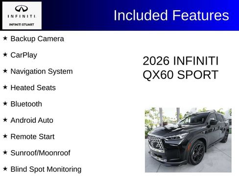 Certified 2026 INFINITI QX60 Sport w/ Dark Cargo Package AWD/4WD image 3