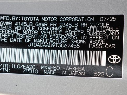 Certified 2026 Toyota Prius Limited w/ Limited Premium Package FWD image 34