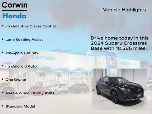 Used 2024 Subaru Crosstrek 2.0i image 6